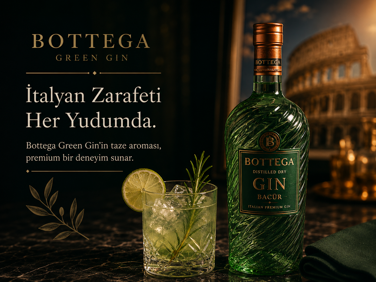 Bottega Green Gin premium gin rehberi