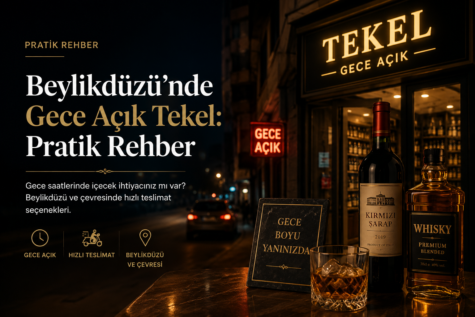 Beylikdüzü gece açık tekel